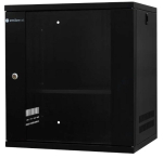 EMITERNET Light, undivided hanging cabinet 19'' 12U, sheet metal/glass doors, 550&times;450&times;590mm width/depth/height. EM/SH02B5412-08