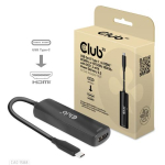 Club 3D Club3D USB-C HDMI 8K60Hz/4K120Hz aktiivne adapter M/F, PD 3.0, HDR10+ ja DSC 1.2