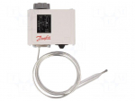 Sensor: thermostat with capillary | Output conf: SPDT | 16A | 400VAC