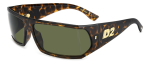 P&auml;ikeseprillid DSQUARED2 MEESTELE D2-0140-S-086 (L&auml;&auml;ts/Sild/K&otilde;rvakaar) 73/15/120 mm