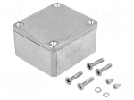 Enclosure: multipurpose | X: 58mm | Y: 64mm | Z: 35mm | aluminium | IP65