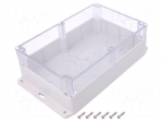 Enclosure: multipurpose | X: 146mm | Y: 222mm | Z: 75mm | polycarbonate