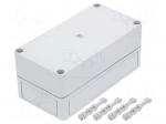 Enclosure: multipurpose | X: 94mm | Y: 180mm | Z: 81mm | PK | light grey
