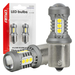 Autolambid, Mootorratta ja traktori valgustid // Autolambid, Mootorratta ja traktori valgustid // Żar&oacute;wki led standard ba15s p21w 3030 15smd białe 12v 24v amio-05000