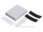 Enclosure: with panel | X: 66mm | Y: 83mm | Z: 18mm | aluminium