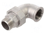 Splice terminal: 90&deg; elbow | max.10.5bar | 1.4408 stainless steel