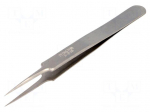 Tweezers | 110mm | for precision works | Blade tip shape: sharp