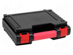 Container: transportation case | 273x222x84mm | black/red | ABS