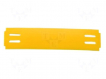 Identification tags | Width: 15mm | Colour: yellow | L: 65mm | -40&divide;90&deg;C
