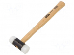 Hammer | 275mm | W: 80mm | 300g | Size: 28mm | round | nylon | wood