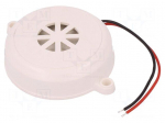 Sound transducer: piezo alarm | 12&divide;24VDC | Colour: white