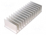 Heatsink: extruded | grilled | L: 60mm | W: 165mm | H: 35mm | aluminium