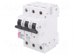 Circuit breaker | 400VAC | Inom: 16A | Poles: 3 | DIN | Charact: B | 10kA