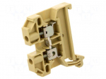 Splice terminal: rail | 0.5&divide;2.5mm2 | ways: 1 | beige | screw terminal