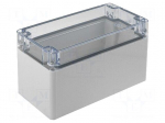 Enclosure: multipurpose | X: 80mm | Y: 160mm | Z: 95mm | EURONORD | grey