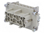 Connector: HDC | contact insert | female | C146 | PIN: 5 | 5+PE | size E10