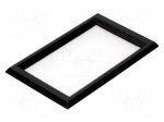 Frontal bezel | Dim: 74x44.7mm | 58x32.5mm | ABS | Colour: black