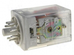 Relay: electromagnetic | DPDT | Ucoil: 12VDC | 10A/250VAC | 10A/24VDC