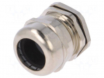 Cable gland | 1,5 | IP68 | Mat: brass | Body plating: nickel