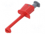Clip-on probe | hook type | 20A | red | 137mm