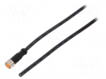 Connection lead | M8 | PIN: 3 | straight | 5m | plug | 50VAC | 4A | -25&divide;80&deg;C