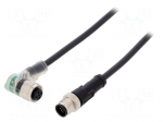 Connection lead | M12 | PIN: 5 | 2m | plug | 24VAC | 4A | -25&divide;80&deg;C | 24VDC