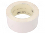 Tape: marking | white | L: 33m | W: 50mm | Thk: 0.13mm | 2.5N/cm | 130%