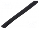 Hole and edge shield | PVC | L: 10m | black | H: 8mm | W: 4.5mm | -30&divide;70&deg;C