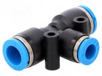 Push-in fitting | straight,T-tap splitter | -0.95&divide;6bar | Mat: PBT