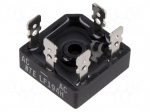 Three-phase bridge rectifier | Urmax: 800V | If: 35A | Ifsm: 500A | THT