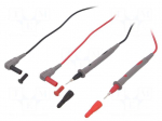 Set of test leads | Umax: 1kV | Imax: 10A | Len: 900mm | Quan: 2pcs.