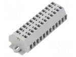 Connector: terminal block | 260 | 18A | 400V | spring clamp | grey
