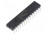 IC: PIC microcontroller | 16kB | 32MHz | DAC,I2C,IrDA,PWM,SPI | THT