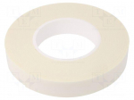 Tape: fixing | W: 25mm | L: 11m | Thk: 1mm | two-sided adhesive | white