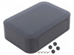 Enclosure: with panel | PF | X: 175mm | Y: 120mm | Z: 50mm | ABS | dark grey