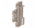Splice terminal: rail | 17.5A | spring clamp | beige | wemid | 1.5mm2