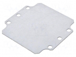 Mounting plate | steel | W: 107mm | L: 110mm | Thk: 1.5mm | Plating: zinc