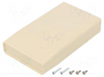 Enclosure: with panel | MULTIREMOTE | X: 61mm | Y: 105.6mm | Z: 22mm | ABS