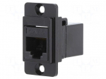Coupler | coupler | DUALSLIM | Cat: 6 | unshielded | 8p8c | 29mm | metal