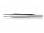 Tweezers | 80mm | for precision works | Blade tip shape: sharp