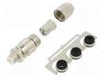 Connector: M12 | plug | PIN: 3 | male | HARAX | 32V | straight | IP67 | IDC