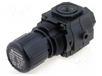 Compressed air regulator | 0.3&divide;10bar | aluminium | Thread: BSP 1/4"