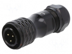 Connector: circular | plug | male | PIN: 3 | IP67 | SA16 | 8&divide;12mm | 10A | 500V