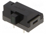 Switch: slide | Pos: 2 | DPDT | 0.1A/30VDC | ON-ON | THT | 13x9x7.5mm | SS