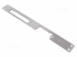 Frontal plate | long,flat | W: 25mm | for electromagnetic lock