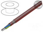 Wire | silicone | SiHF-C-Si | 3G2.5mm2 | Cu | stranded | brown-red