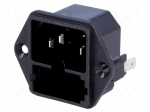 Connector: AC supply | socket | male | 10A | 250VAC | C14 (E) | KEA | IP40