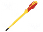 Screwdriver: insulated | slim | slot | 6.5x1.2mm | Blade length: 150mm
