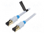 Patch cord | S/FTP | Cat: 6 | RJ45 plug,both sides | OFC | 1.5m | PVC