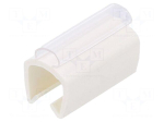 Marker: cable | Marking: empty | 6&divide;7.2mm | PVC | white | push-in | PTC-50